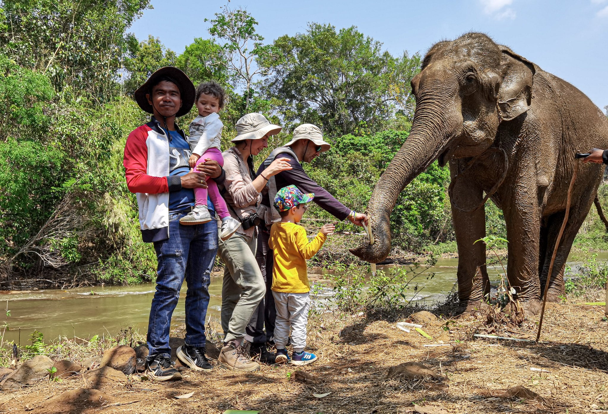 Cambogia con bambini