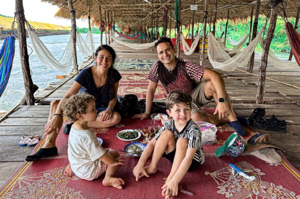 Viaggio Cambogia con bambini piccoli Rive del Mekong Kampi