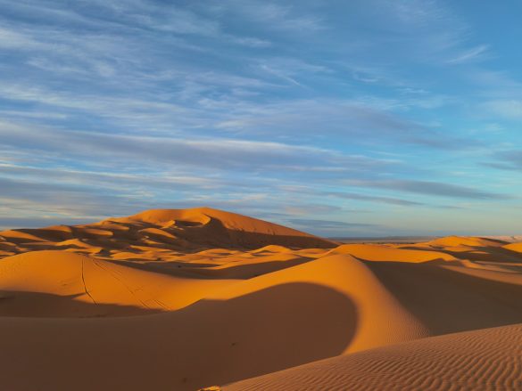 Deserto del Marocco con bambini